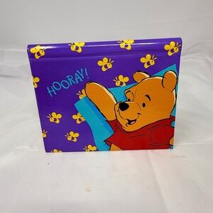 Vintage Hallmark Disney Winnie the Pooh Purple Snapshot Photo Album Holds 24 4x6